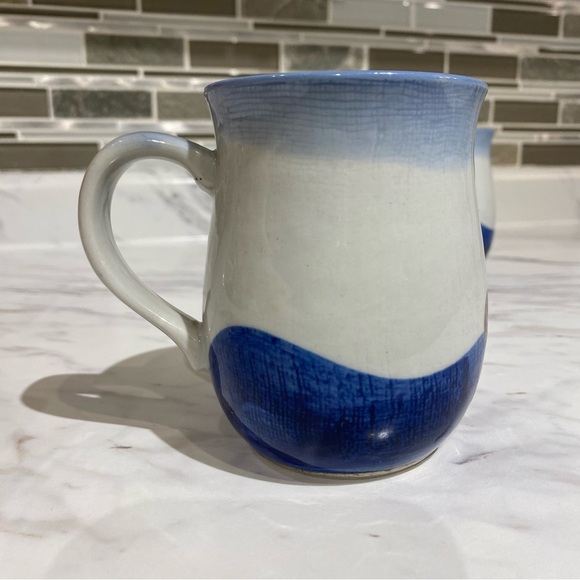 Vintage Stonware mugs ocean themed Seagulls boats marina - Picture 10 of 13